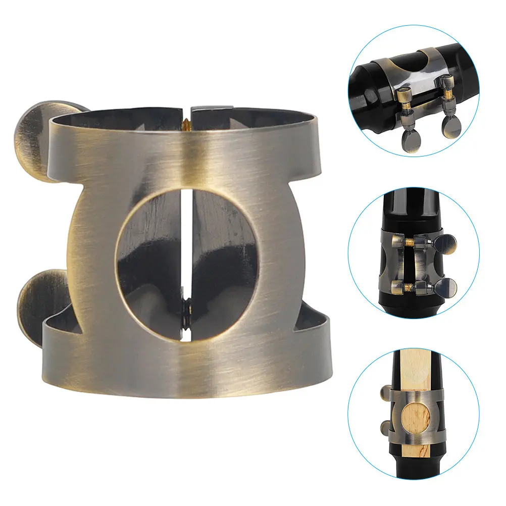 Brass Clarinet Ligature Lightweight Stable Small Clip Wind Instrument Clip Clarinet Metal Ligature Parts Accessories Reed Clips
Brass Clarinet Ligature Lightweight Stable Small Clip Wind Instrument Clip Clarinet Metal Ligature Parts Accessories Reed Clips