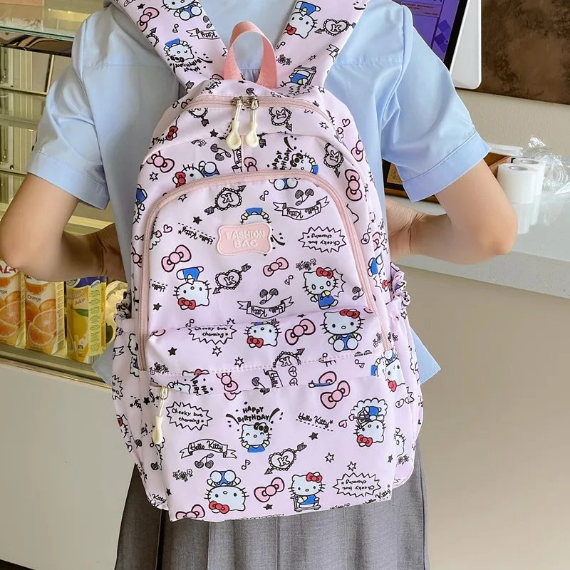 Sanrio Hello Kitty Schoolbag Girl Heart Kawaii Anime My Melody Backpack Cartoon Cute Large Capacity Student Campus Bag Kid Gift
Sanrio Hello Kitty Schoolbag Girl Heart Kawaii Anime My Melody Backpack Cartoon Cute Large Capacity Student Campus Bag Kid Gift