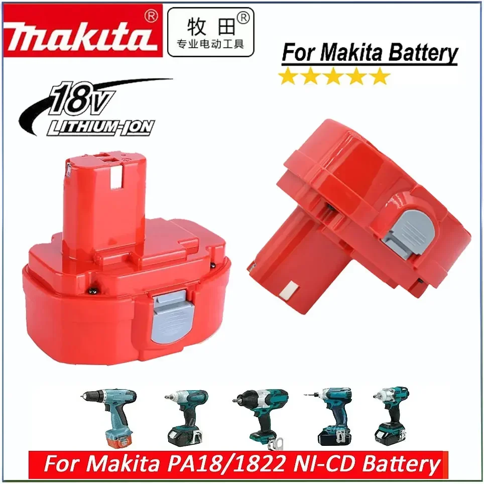 Makita PA18 4800mAh 18V 6800mAh 9800mAh Ni-MH Battery Replace Makita 18V PA18 1822 1823 1833 1834 1835 1835F 192828-1 192829-9
Makita PA18 4800mAh 18V 6800mAh 9800mAh Ni-MH Battery Replace Makita 18V PA18 1822 1823 1833 1834 1835 1835F 192828-1 192829-9