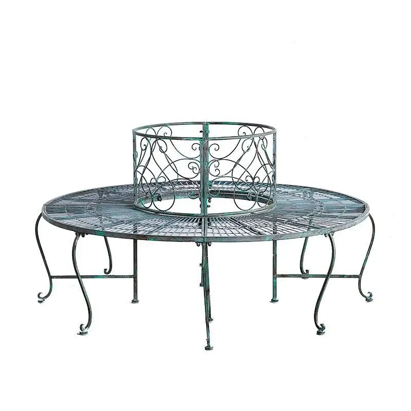 Garden wrought iron tree chair, outdoor retro old park full round rust-proof chair
Garden wrought iron tree chair, outdoor retro old park full round rust-proof chair