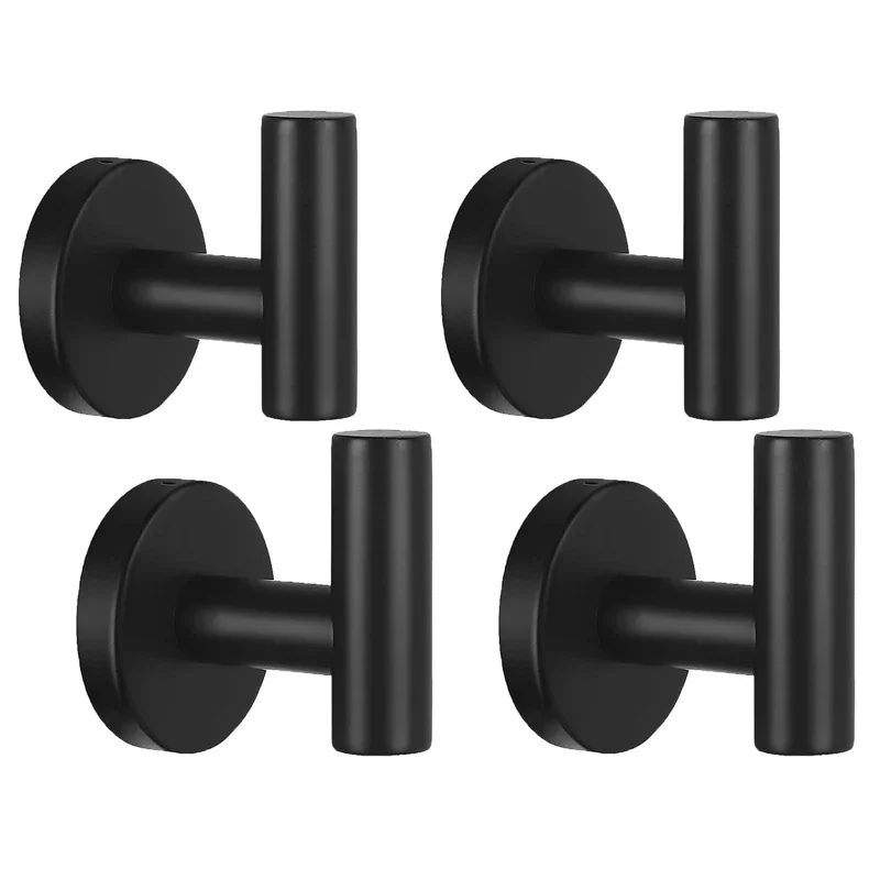 4-Pack Bathroom Towel Hooks, Wall-Mounted Robe Hooks, Heavy-Duty Stainless Steel Door Hooks For Towels, Kitchen, Bedroom, Hotel
4-Pack Bathroom Towel Hooks, Wall-Mounted Robe Hooks, Heavy-Duty Stainless Steel Door Hooks For Towels, Kitchen, Bedroom, Hotel