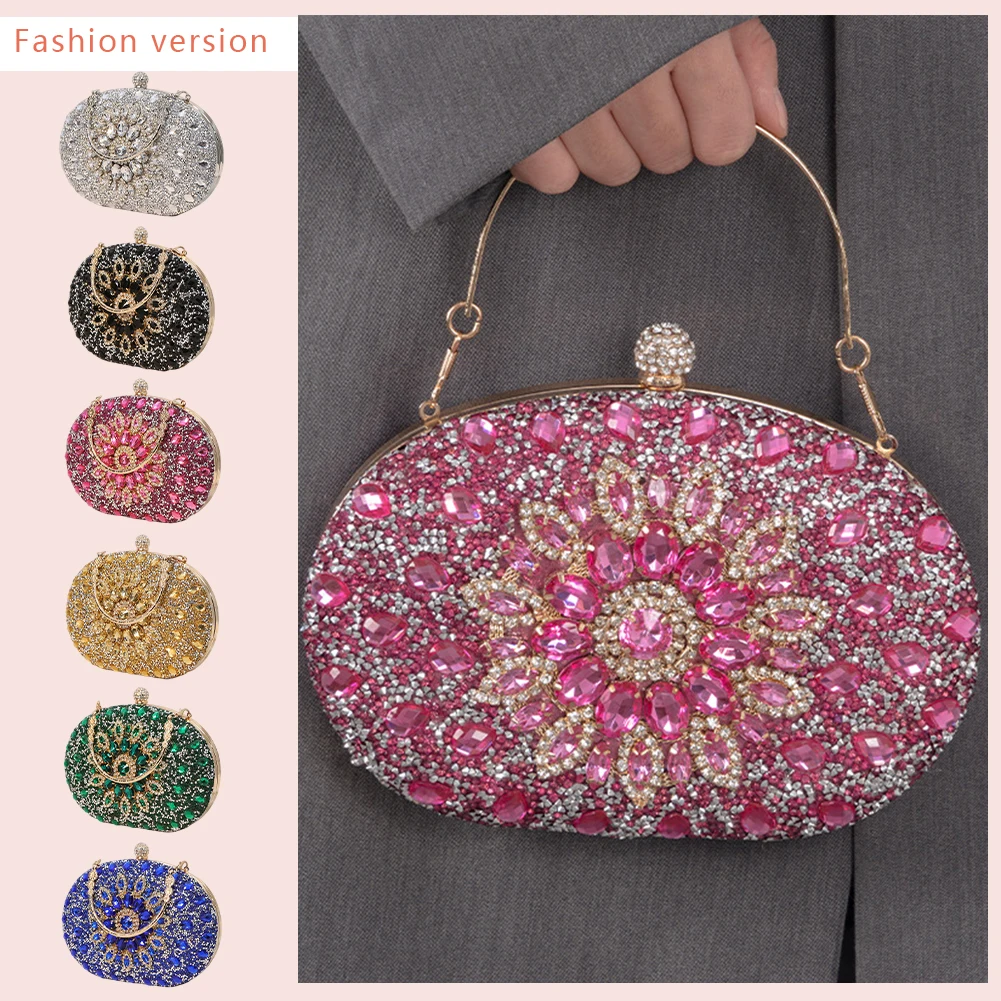 Crossbody Shoulder Bag Fashion Rhinestone Purses Shoulder Bag Sparkly Women High-Capacity Lightweight Attending Banquets
Crossbody Shoulder Bag Fashion Rhinestone Purses Shoulder Bag Sparkly Women High-Capacity Lightweight Attending Banquets