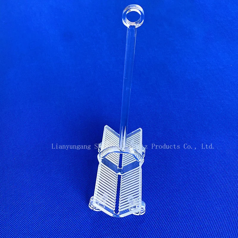 Custom Semiconductor Fused Slotted Quartz Silicon Wafer Carrier 2inch 4inch 6inch Wafer Carrier Combustion Boat
Custom Semiconductor Fused Slotted Quartz Silicon Wafer Carrier 2inch 4inch 6inch Wafer Carrier Combustion Boat