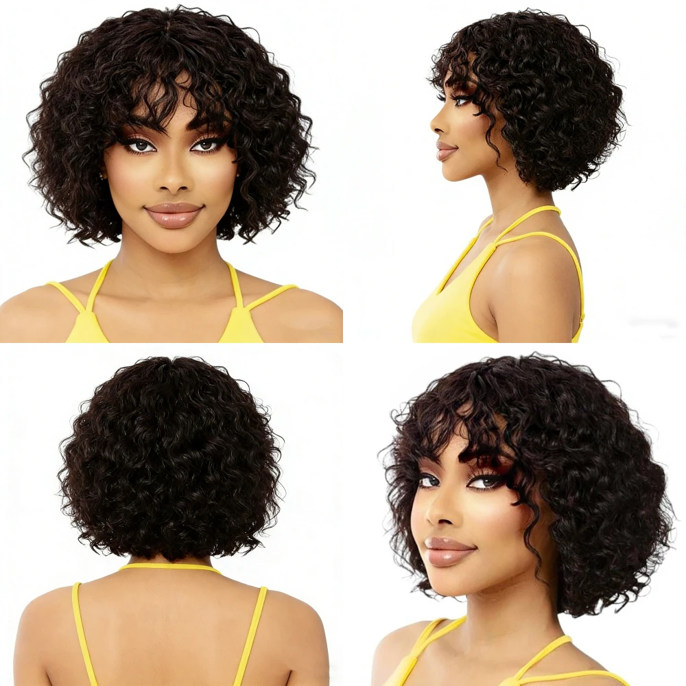 Вьющиеся с челкой, парики пикси для женщин, 100% человеческие волосы, полностью машинное производство, натуральные, реалистичные, не спутываются, мягкая дышащая шапка
Вьющиеся с челкой, парики пикси для женщин, 100% человеческие волосы, полностью машинное производство, натуральные, реалистичные, не спутываются, мягкая дышащая шапка