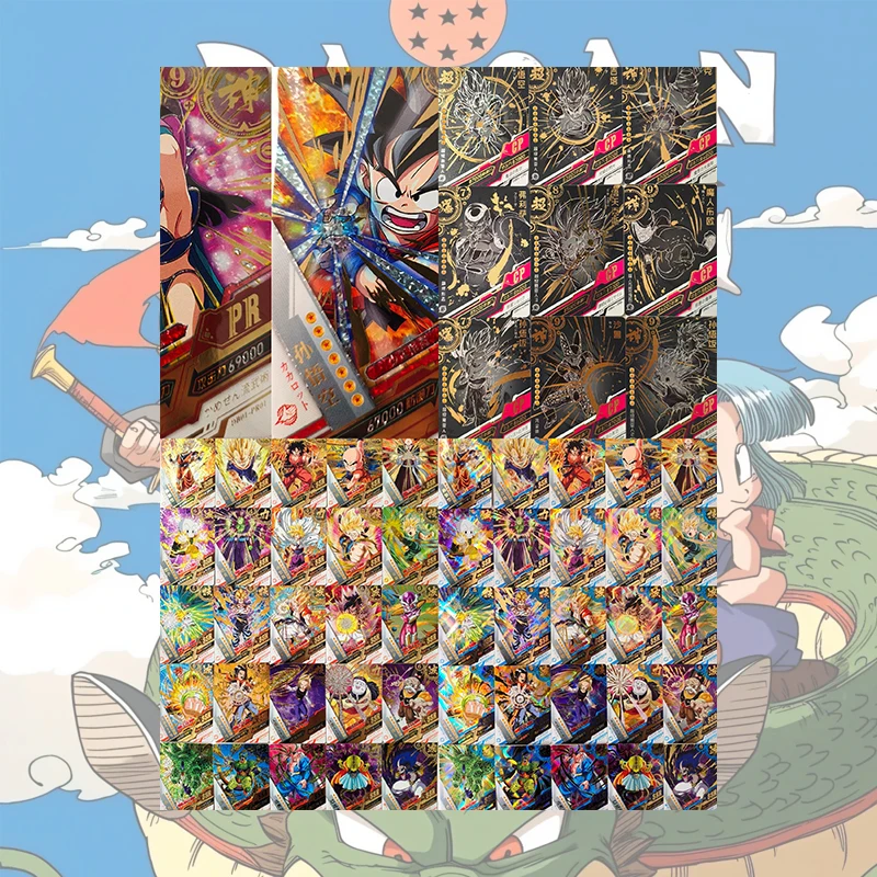 Anime Dragon Ball PR CP SSR Cards Chichi Android 18 Son Goku Vegeta Iv Krillin Trunks Majin Buu Cell Frieza Collectible Cards
Anime Dragon Ball PR CP SSR Cards Chichi Android 18 Son Goku Vegeta Iv Krillin Trunks Majin Buu Cell Frieza Collectible Cards