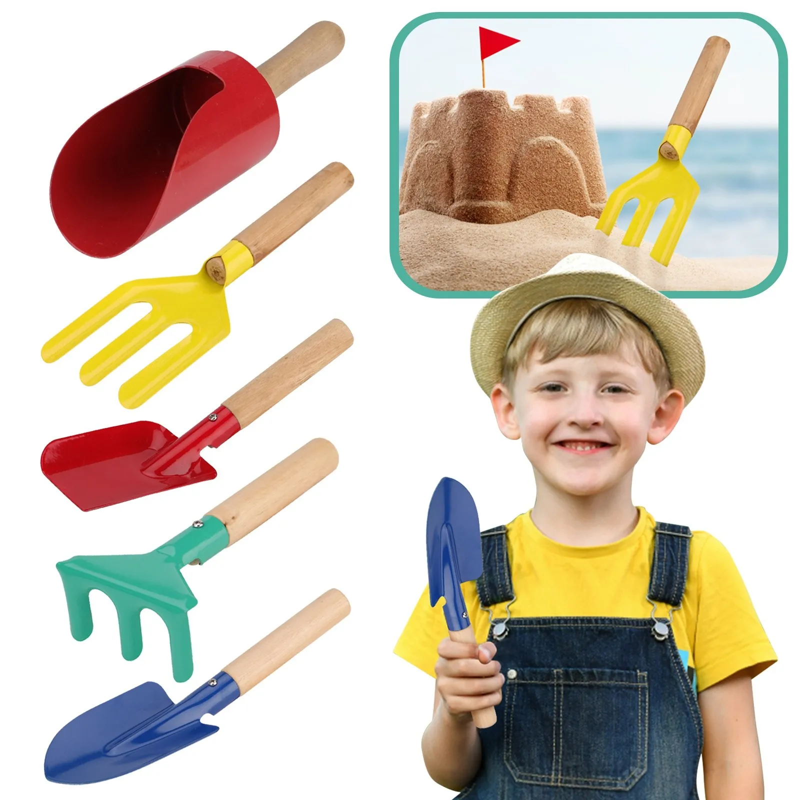 Children's Gardening Hand Shovel Beach Shovel with Wooden Handle for Planting Tasks Summer Parent-Child Interactive Game Toy
Children's Gardening Hand Shovel Beach Shovel with Wooden Handle for Planting Tasks Summer Parent-Child Interactive Game Toy
