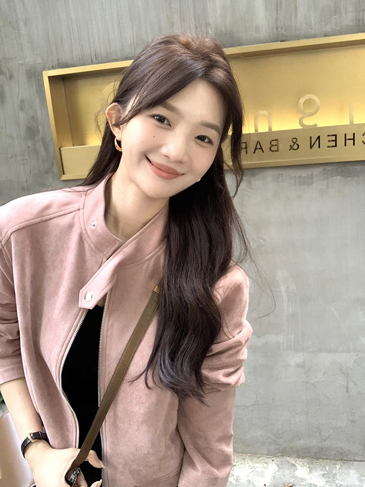 Briti Sle Suede ort Jaet женское осенне-зимнее свободное пальто с воротником-стойкой, длинное пальто из полиэфирного волокна, застежка на пуговицы
Briti Sle Suede ort Jaet женское осенне-зимнее свободное пальто с воротником-стойкой, длинное пальто из полиэфирного волокна, застежка на пуговицы