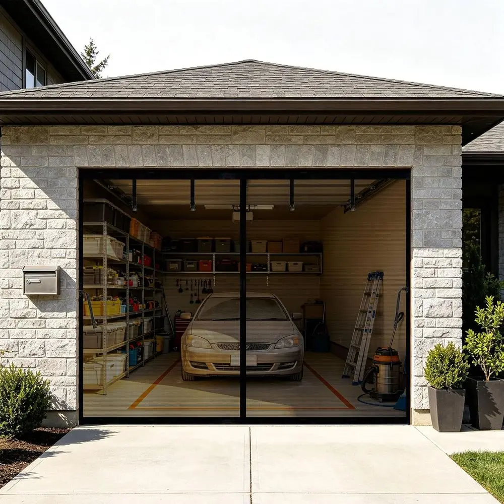 Durable Fiberglass Magnetic Garage Door Net, Heavy Duty, Pet-Friendly, Retractable for Carports, Garages, Patios, RVs (Black, 10
Durable Fiberglass Magnetic Garage Door Net, Heavy Duty, Pet-Friendly, Retractable for Carports, Garages, Patios, RVs (Black, 10