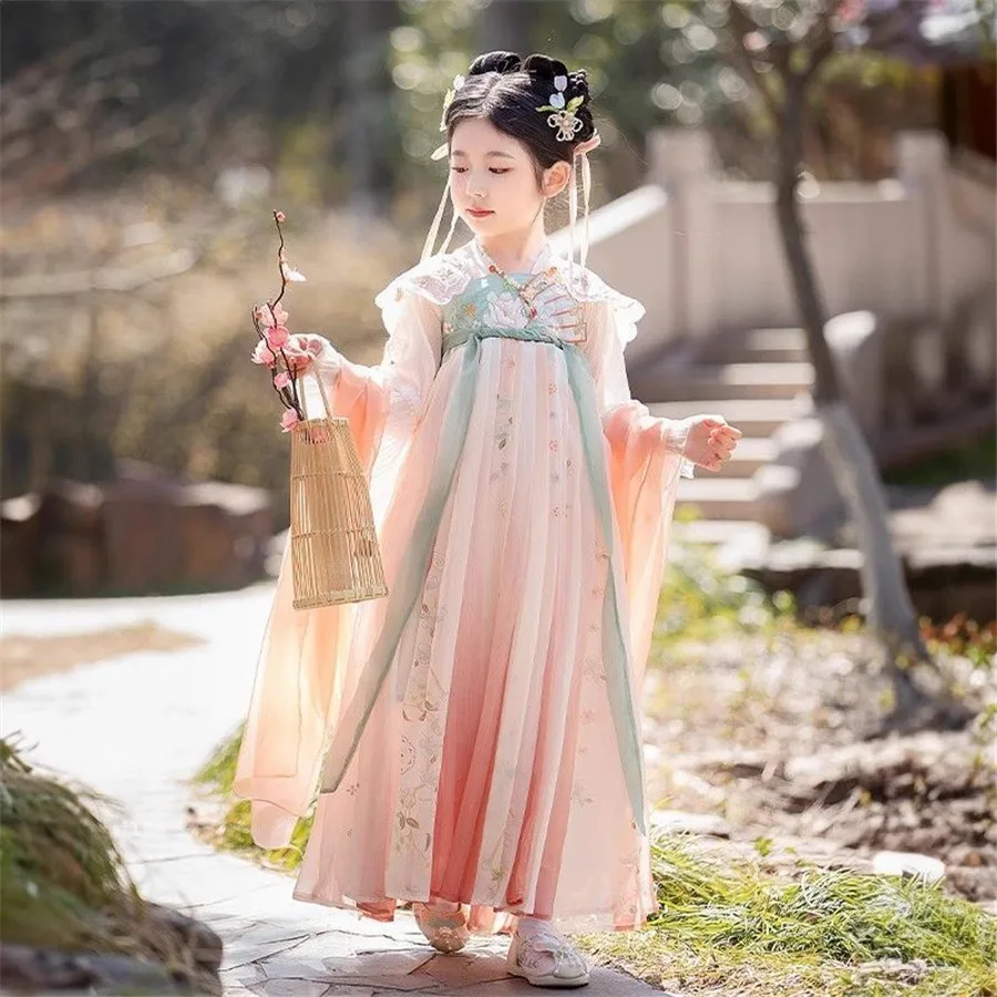 Ancient Chinese Costume Child Kid Fairy Dress Cosplay Hanfu Folk Dance Performance Clothing China Traditional dress for Girls
Ancient Chinese Costume Child Kid Fairy Dress Cosplay Hanfu Folk Dance Performance Clothing China Traditional dress for Girls