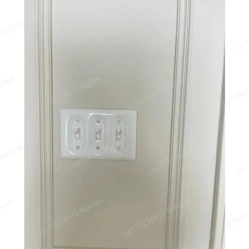 Retro ceramic white switch socket 120 type double open lever single control double control
Retro ceramic white switch socket 120 type double open lever single control double control
