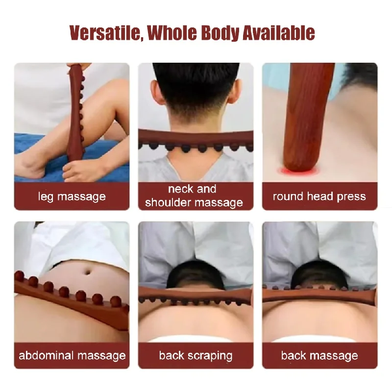Wooden Gua Sha Scraping Massage Tool Relieve Sore Muscles Wood Guasha Stick 20 Bead Wand Shoulder Neck Leg Roller Relax Tool
Wooden Gua Sha Scraping Massage Tool Relieve Sore Muscles Wood Guasha Stick 20 Bead Wand Shoulder Neck Leg Roller Relax Tool