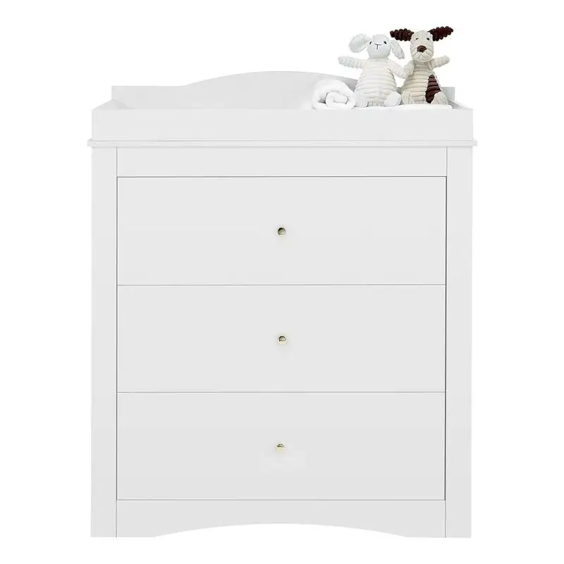 Changing Table Dresser, Baby Diaper Change Station with 3 Drawers, Multi-Functional Modern Changing Table Dresser with Storage Organizer Nursery for Children's Room, White
Changing Table Dresser, Baby Diaper Change Station with 3 Drawers, Multi-Functional Modern Changing Table Dresser with Storage Organizer Nursery for Children's Room, White