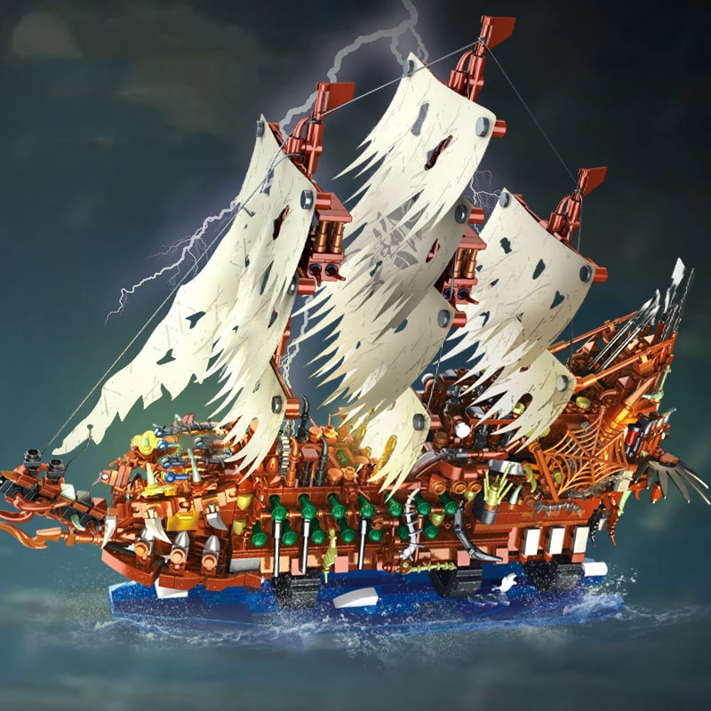 Flying Dutchman Pirate Ship Building Blocks Set Ghost Sailboat Model Bricks Kit Collectible Educational Toys Gift for Adults Kid
Flying Dutchman Pirate Ship Building Blocks Set Ghost Sailboat Model Bricks Kit Collectible Educational Toys Gift for Adults Kid