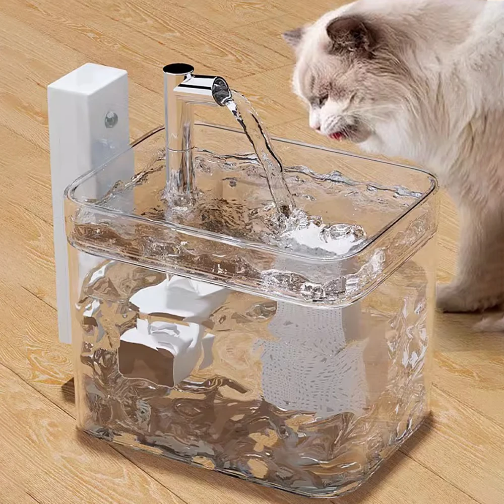 1.5L Pet Water Water Dispenser with Pump Automatic Circulating Cat Water Fountain USB Anti-Dry Mute Transparent Cat Drinker
1.5L Pet Water Water Dispenser with Pump Automatic Circulating Cat Water Fountain USB Anti-Dry Mute Transparent Cat Drinker