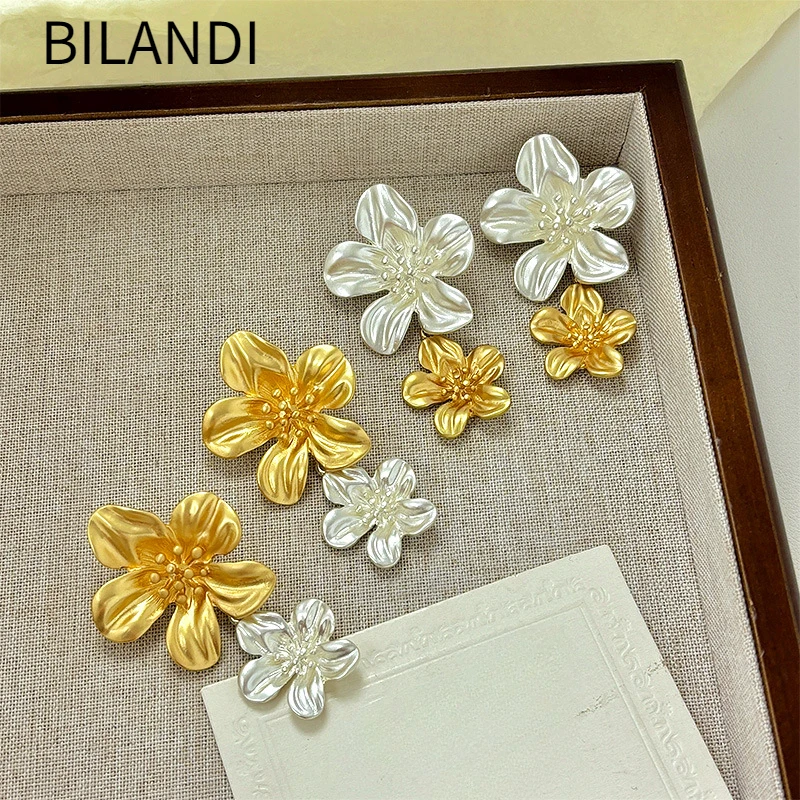 Bilandi Fashion Jewelry Elegant Temperament Metal Flower Earrings For Women Female Gifts Delicate Design Ear Accessories
Bilandi Fashion Jewelry Elegant Temperament Metal Flower Earrings For Women Female Gifts Delicate Design Ear Accessories