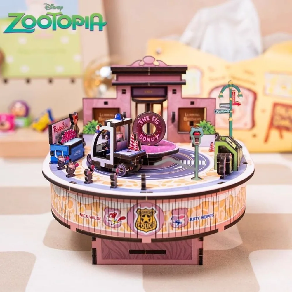 Zootopia Music Box 3D Wooden Puzzle DIY Assembled Model Handmade Ornament Holiday Birthday Gift
Zootopia Music Box 3D Wooden Puzzle DIY Assembled Model Handmade Ornament Holiday Birthday Gift