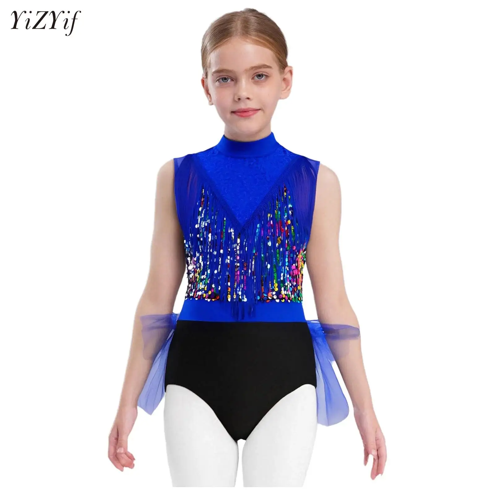 Girls Jazz Dance Jersey Ballet Dance Performance Costumes Shiny Sequin Gymnastics Leotard Dress Tulle Skirt Stage Tutu Dancewear
Girls Jazz Dance Jersey Ballet Dance Performance Costumes Shiny Sequin Gymnastics Leotard Dress Tulle Skirt Stage Tutu Dancewear