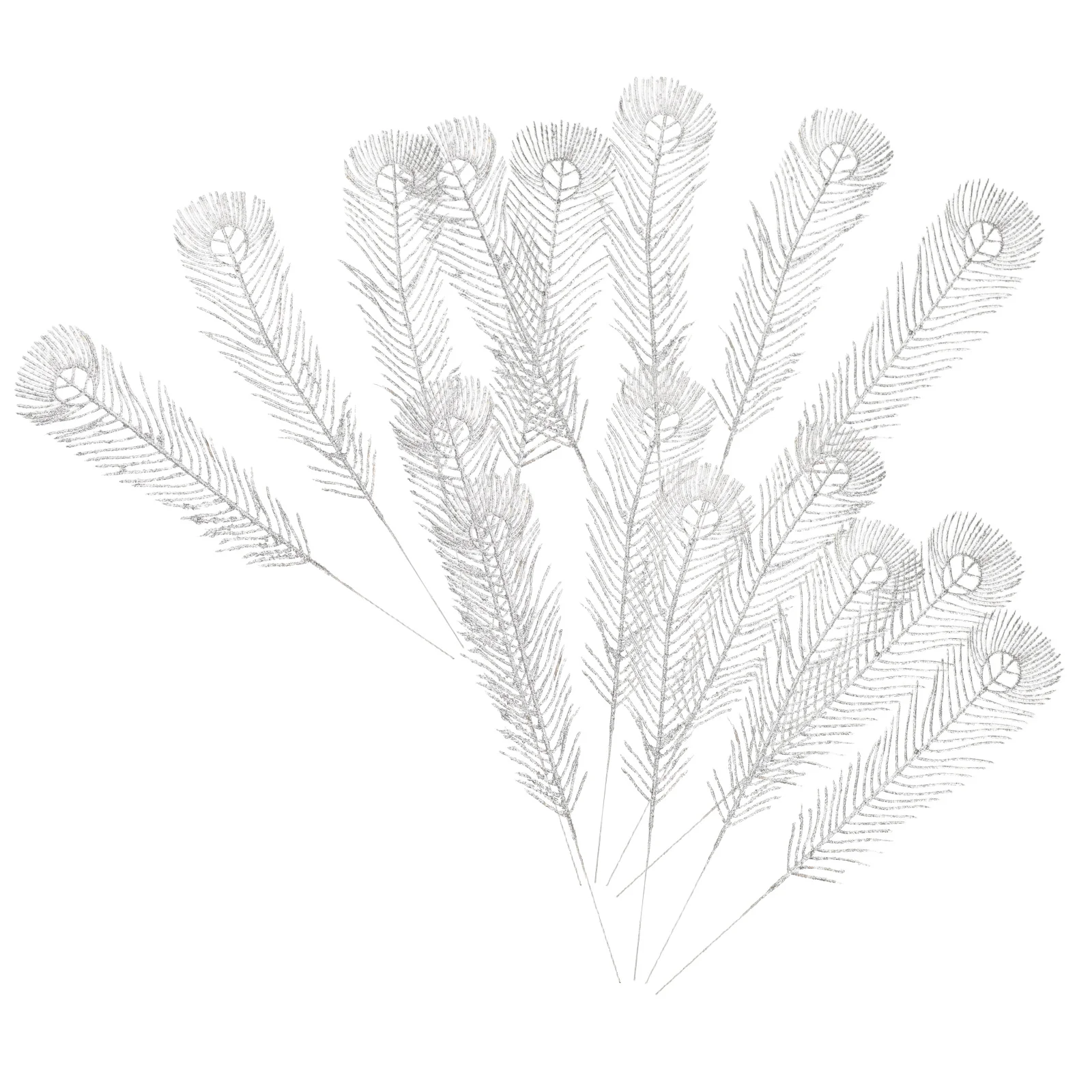 12 Pcs Christmas Phoenix Tail Branch Party Plume Decorations Home Unique DIY Craft Peacock Plumes Plastic for Vase
12 Pcs Christmas Phoenix Tail Branch Party Plume Decorations Home Unique DIY Craft Peacock Plumes Plastic for Vase