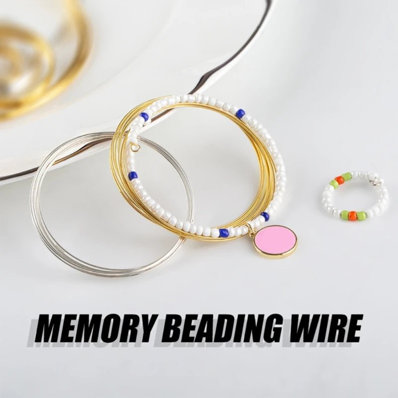 Flexible Memory Steel Wire for DIY Jewelry Making Jewelry Collection Memory Steel Wire Hoop for Jewelers and Crafters 40GB
Flexible Memory Steel Wire for DIY Jewelry Making Jewelry Collection Memory Steel Wire Hoop for Jewelers and Crafters 40GB