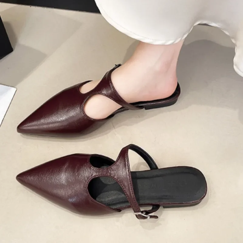 High Heels Women's Fashion Pointed Toe Shallow Mouth Cover Foot Anti-Slip Wear-Resistant Low Shoes Wrapped Toe Slippers
High Heels Women's Fashion Pointed Toe Shallow Mouth Cover Foot Anti-Slip Wear-Resistant Low Shoes Wrapped Toe Slippers