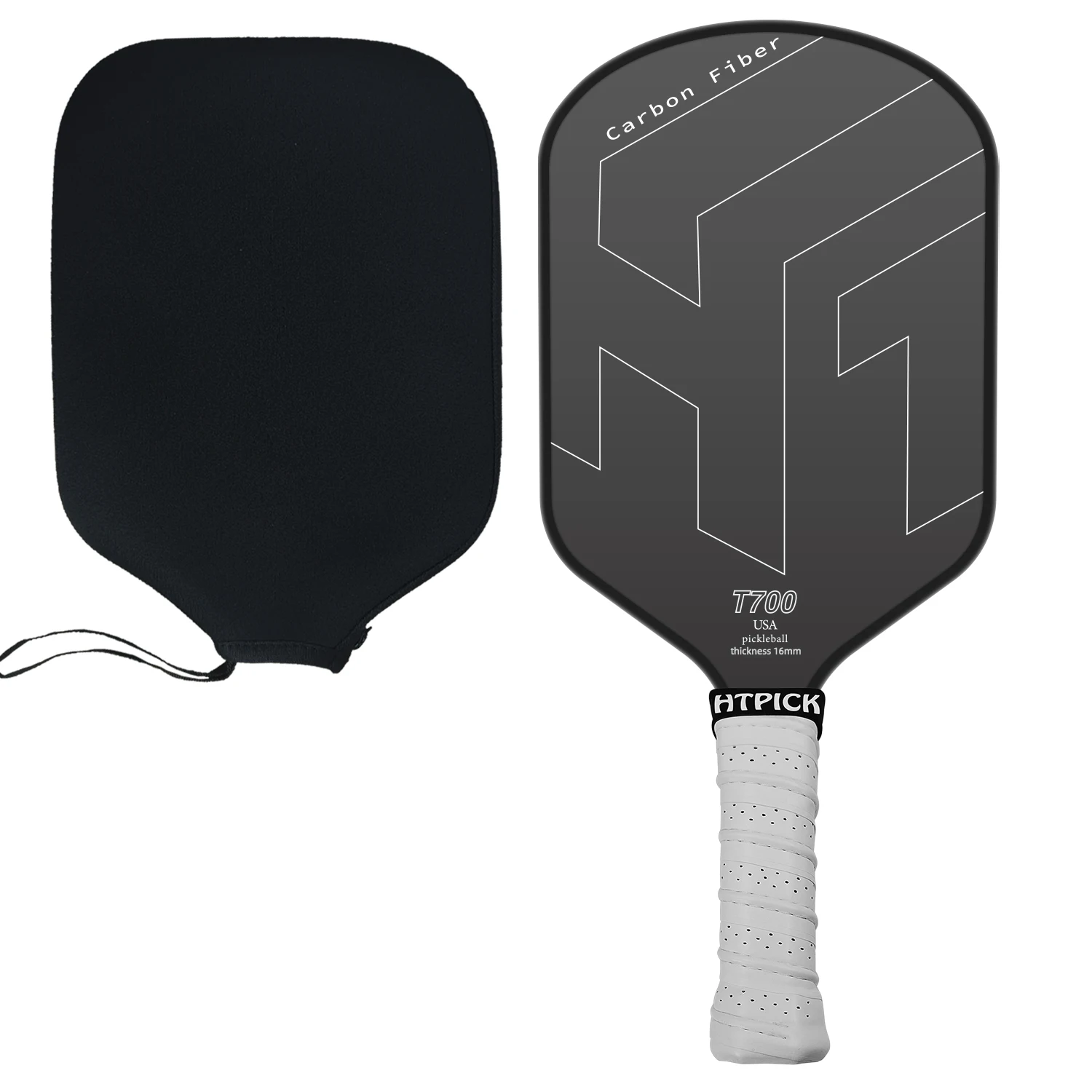 HTPICK t700 carbon fiber pickleball paddle set is ready for shipment. It features 16mm high elasticity and high rotational stabi
HTPICK t700 carbon fiber pickleball paddle set is ready for shipment. It features 16mm high elasticity and high rotational stabi