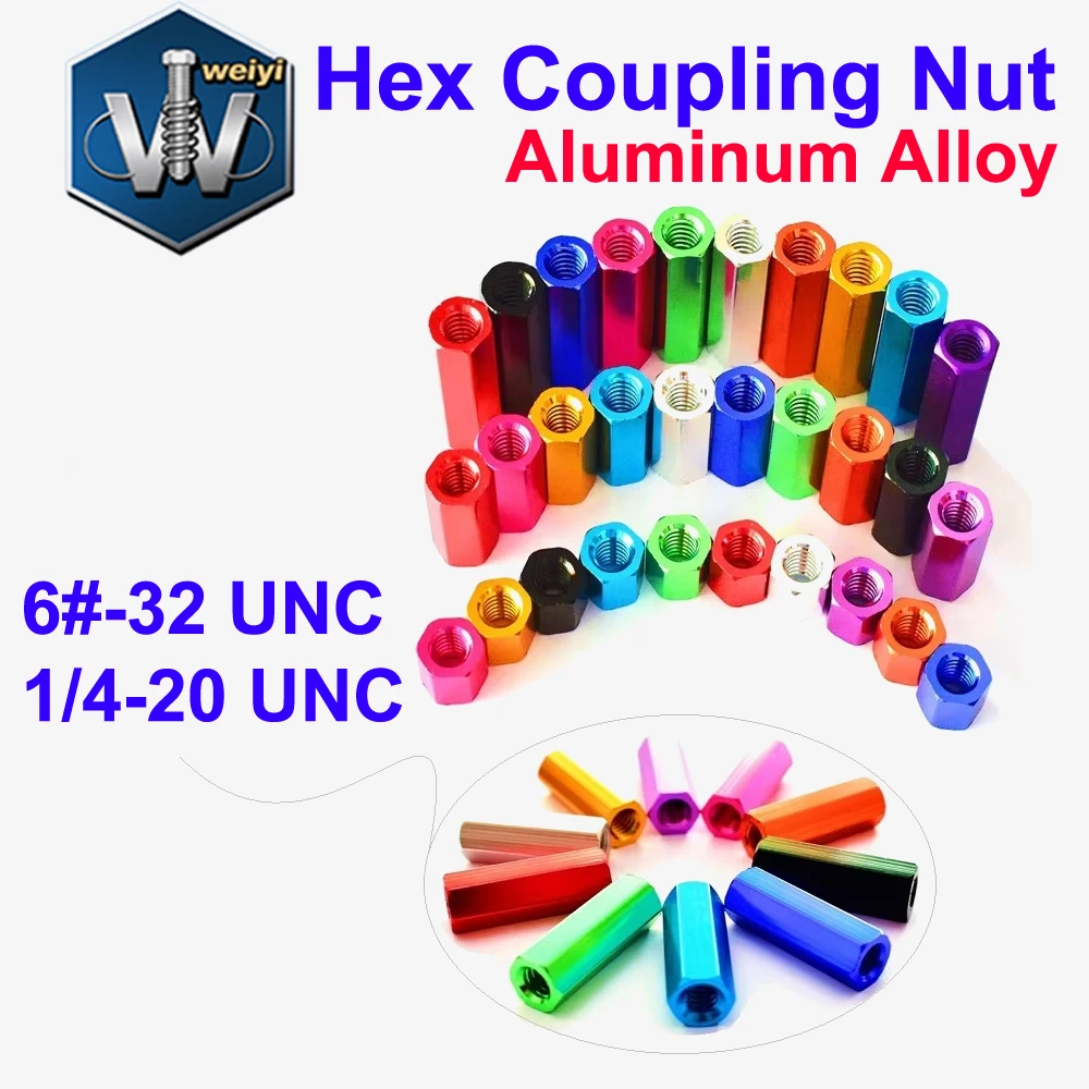 Weiyi Aluminium Alloy Hex Standoff Spacer 6#-32 1/4-20 UNC Hexagon Studs Nuts Rods Female Threaded Sleeving Through Hole
Weiyi Aluminium Alloy Hex Standoff Spacer 6#-32 1/4-20 UNC Hexagon Studs Nuts Rods Female Threaded Sleeving Through Hole