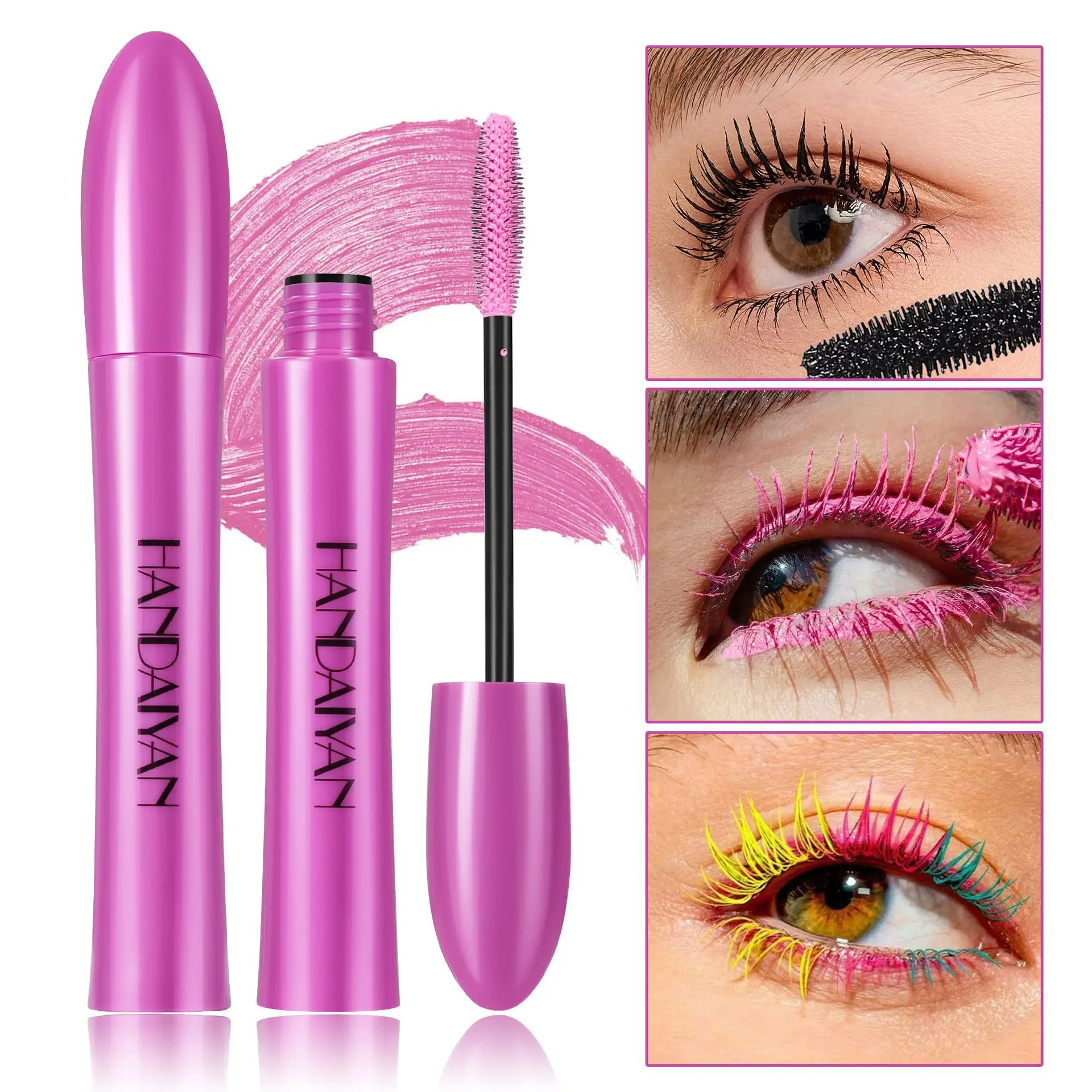 HANDAIYAN 10 Color Durable Waterproof Not Easy To Smudge Thick Curly Color Eye Black Lengthening Long-lasting Mascara Makeup
HANDAIYAN 10 Color Durable Waterproof Not Easy To Smudge Thick Curly Color Eye Black Lengthening Long-lasting Mascara Makeup