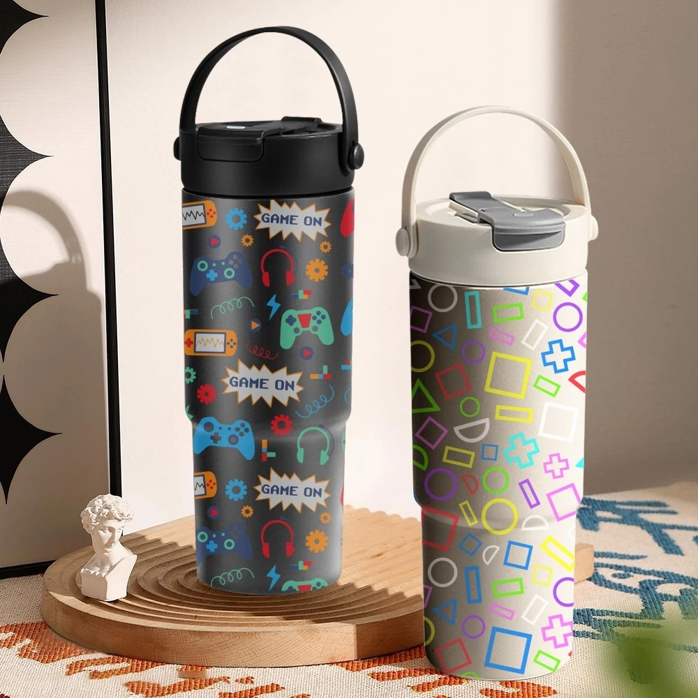 Cool Gaming Pattern Vacuum Flasks 700ml Ceramic Lined Vacuum Insulated Tumbler with Tea Infuser & Hidden Straw
Cool Gaming Pattern Vacuum Flasks 700ml Ceramic Lined Vacuum Insulated Tumbler with Tea Infuser & Hidden Straw