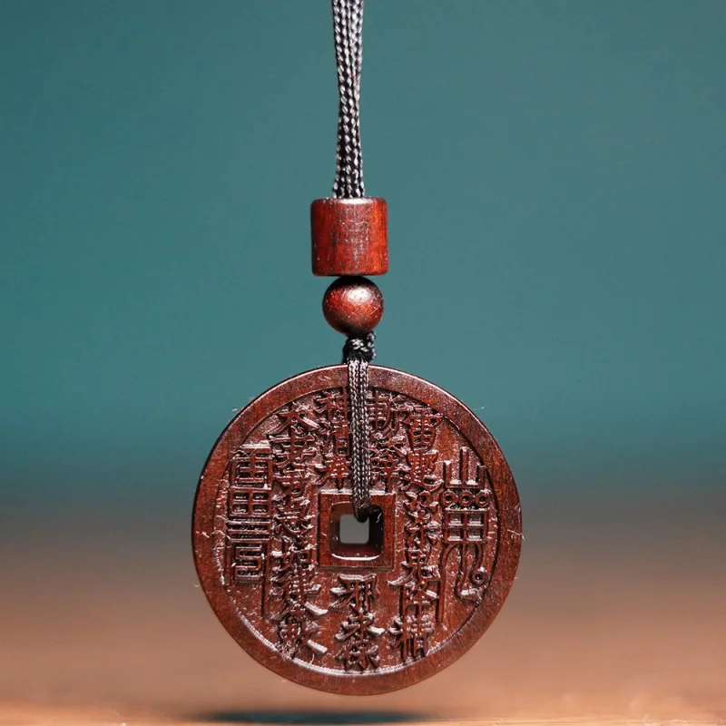 Natural lightning-struck jujube wood jadeified mountain spirit coin pendant, hand-carved in one piece for personal carry
Natural lightning-struck jujube wood jadeified mountain spirit coin pendant, hand-carved in one piece for personal carry