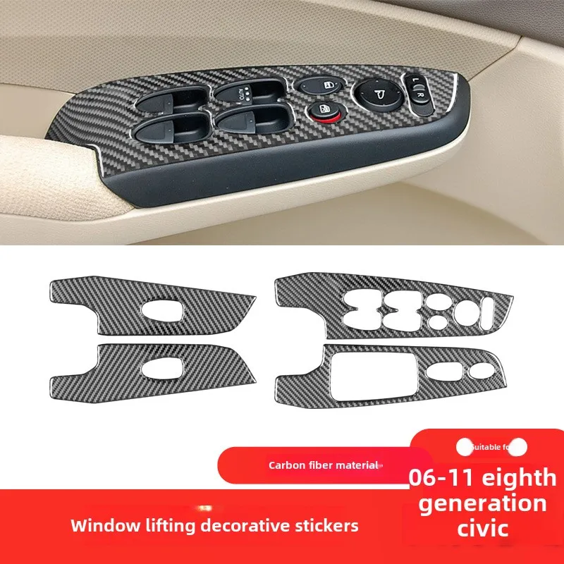 Suitable for Honda06-118 Th Generation Civic Carbon Fiber Interior Modified Pieces Window Button Decorative Panel Sticker
Suitable for Honda06-118 Th Generation Civic Carbon Fiber Interior Modified Pieces Window Button Decorative Panel Sticker