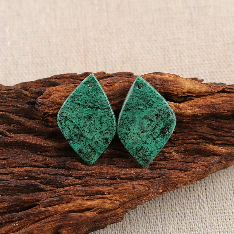 B&F Chrysocolla Earring Beads, handmade from natural stones, are ideal for jewelry making and part of jewelry - making supplies
B&F Chrysocolla Earring Beads, handmade from natural stones, are ideal for jewelry making and part of jewelry - making supplies