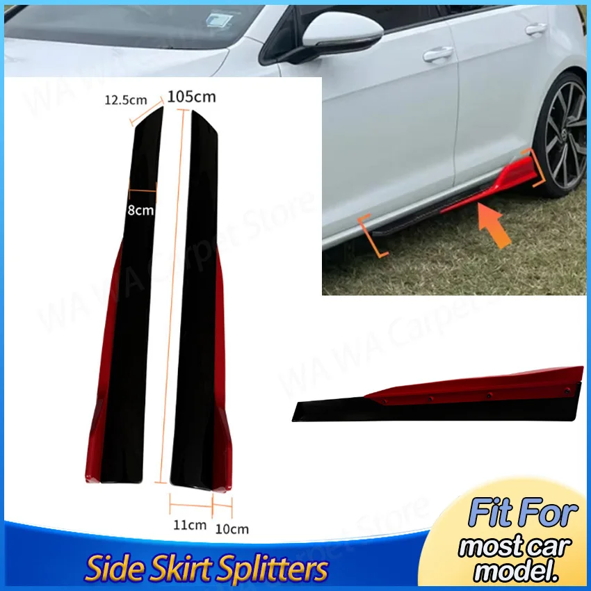 Universal Car Side Skirt Splitters Fits for Most Car Model Integrated Protection Guard Diffuser Spoiler Extensions Body Kit
Universal Car Side Skirt Splitters Fits for Most Car Model Integrated Protection Guard Diffuser Spoiler Extensions Body Kit