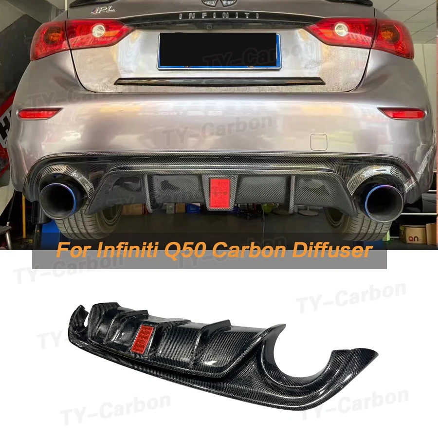 Диффузор для заднего бампера Infiniti Q50, сплиттер для ботинок из настоящего углеродного волокна, комплект кузова, спойлер, пластина, кронштейн с лампой 2014-2017
Диффузор для заднего бампера Infiniti Q50, сплиттер для ботинок из настоящего углеродного волокна, комплект кузова, спойлер, пластина, кронштейн с лампой 2014-2017