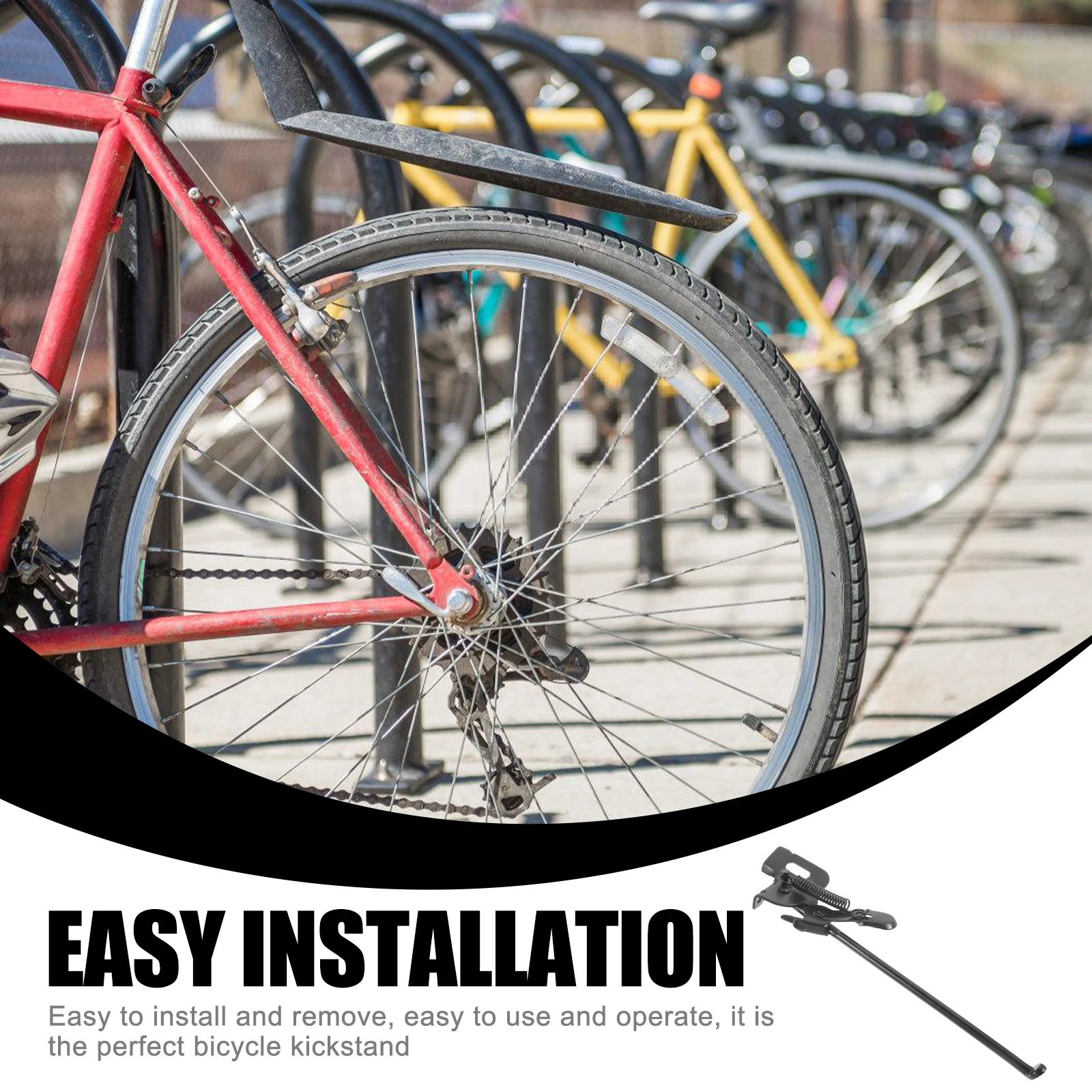 Metal Bike Kickstand for Bicycle Quick Release No Tool Installation Convenient Kick Stand Support Mount Mountain Bike Accessory
Metal Bike Kickstand for Bicycle Quick Release No Tool Installation Convenient Kick Stand Support Mount Mountain Bike Accessory