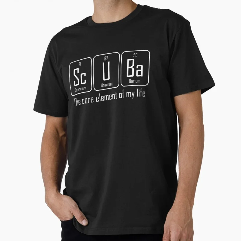 Scuba Periodic Table Scuba Diving Gift T-shirt 100% Cotton print tee Short Sleeve Graphic Clothes All size Tops S-6XL
Scuba Periodic Table Scuba Diving Gift T-shirt 100% Cotton print tee Short Sleeve Graphic Clothes All size Tops S-6XL