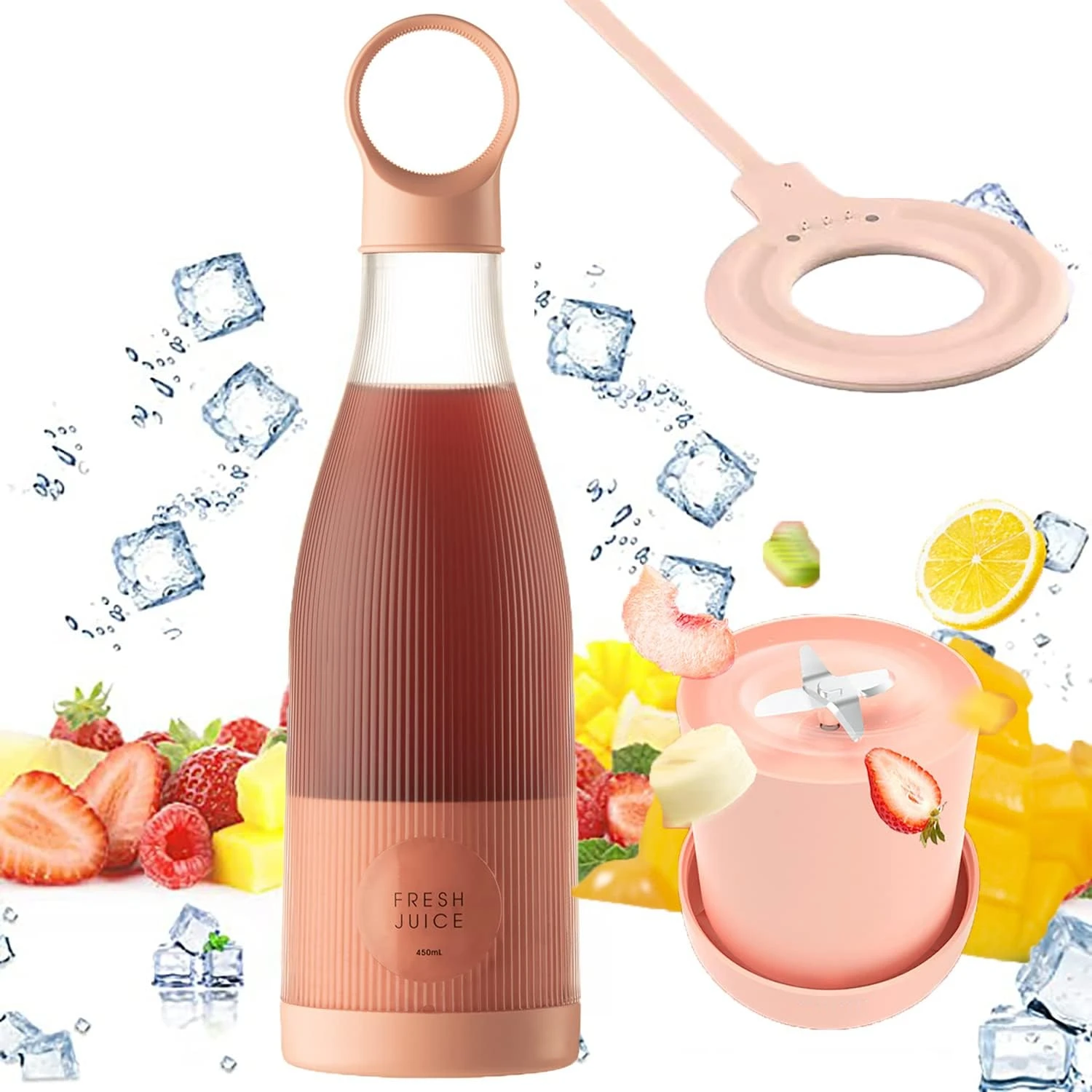 Compact Portable Battery Powered USB Personal Size Blender with Four Blades for Juice, Shakes, and Smoothies - Mini Blender Trav
Compact Portable Battery Powered USB Personal Size Blender with Four Blades for Juice, Shakes, and Smoothies - Mini Blender Trav