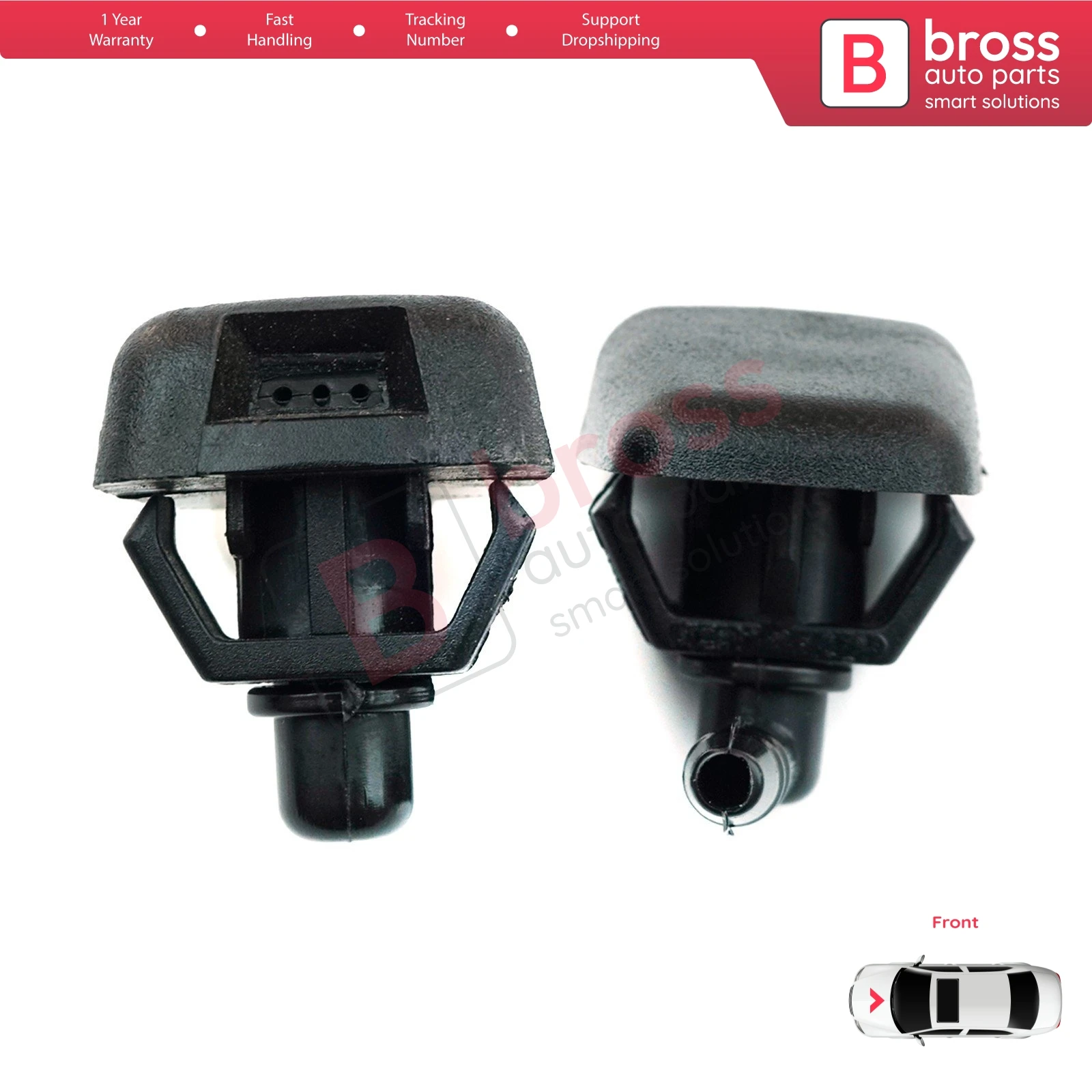 BSP532 2 Pcs Front Window Water Washer Nozzle Spray Jets for Fiat Citroen Peugeot Alfa Romeo Ypsilon 735277664 6438J0 46454320
BSP532 2 Pcs Front Window Water Washer Nozzle Spray Jets for Fiat Citroen Peugeot Alfa Romeo Ypsilon 735277664 6438J0 46454320