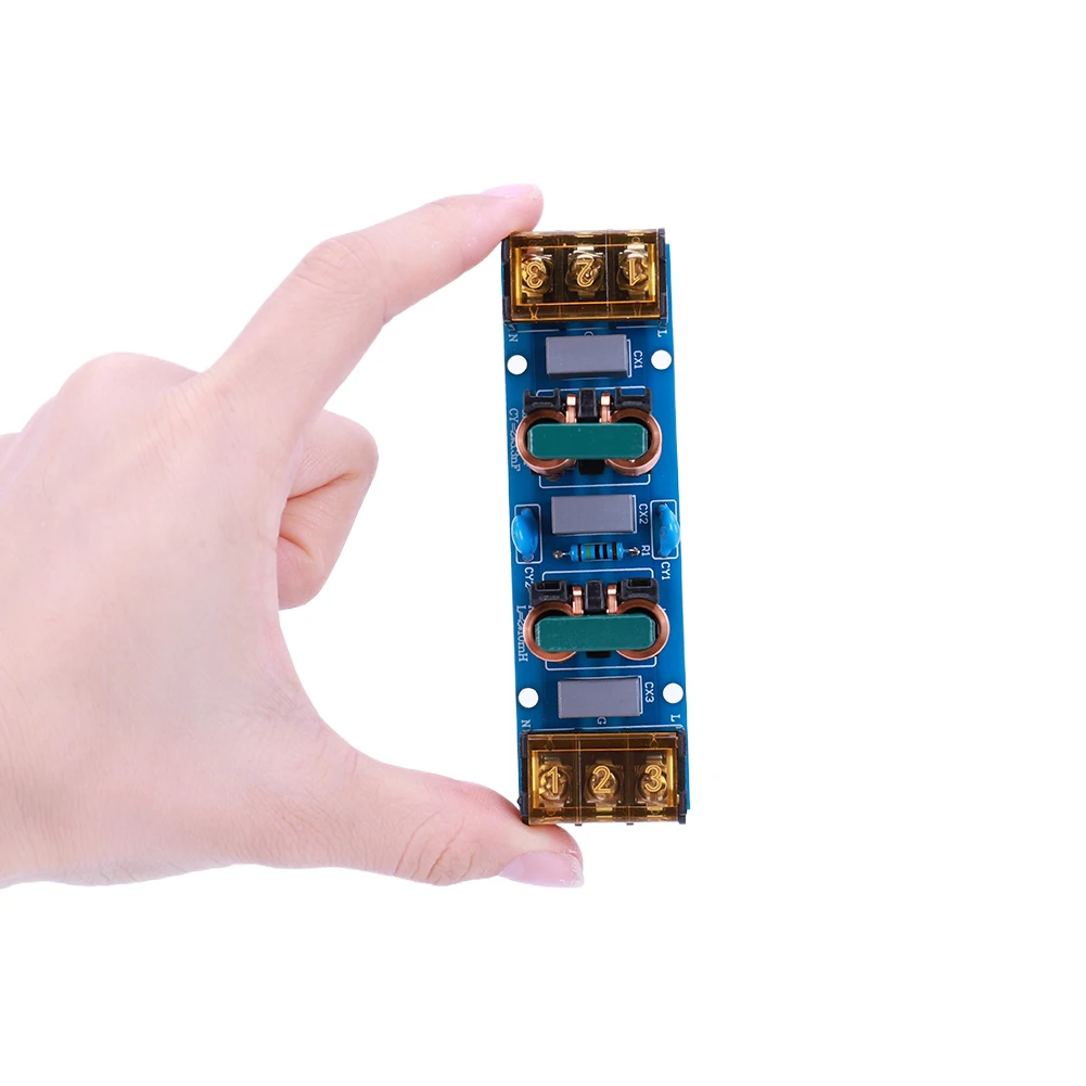 25A Power Filter EMI High-frequency Two Stage Power Low-pass Filter Board for Power Amplifier Electrical Filter
25A Power Filter EMI High-frequency Two Stage Power Low-pass Filter Board for Power Amplifier Electrical Filter