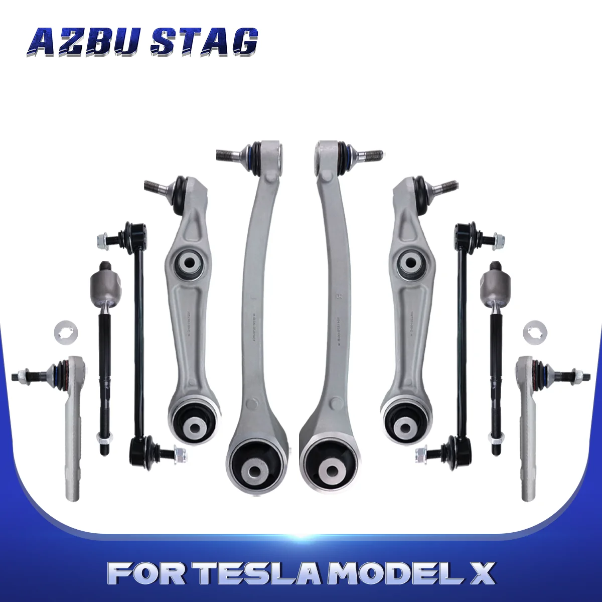 AzbuStag 10Pcs Front Lower Control Arm Sway Bar Tie Rod Outer Ball Joint Suspension for Tesla Model X 5YJX 100 AWD 2015
AzbuStag 10Pcs Front Lower Control Arm Sway Bar Tie Rod Outer Ball Joint Suspension for Tesla Model X 5YJX 100 AWD 2015