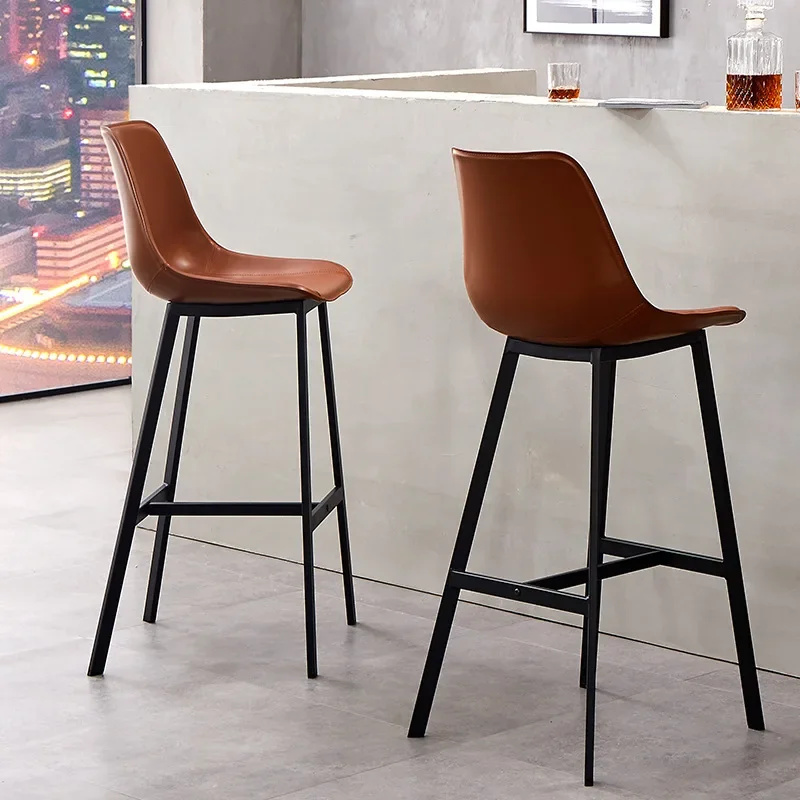 Terrace Leather Bar Chair Luxury High Back Island Barhocker Counter Height Chairs Kitchen Bar Stools Taburete Cocina Furniture
Terrace Leather Bar Chair Luxury High Back Island Barhocker Counter Height Chairs Kitchen Bar Stools Taburete Cocina Furniture