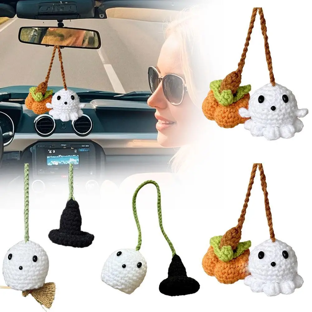 1pc Ghost Pumpkin Doll Handmade Cartoon Car Pendant Crochet Cute Little Soft Car Widget Hanging Bag Decor Pendant Halloween Gift
1pc Ghost Pumpkin Doll Handmade Cartoon Car Pendant Crochet Cute Little Soft Car Widget Hanging Bag Decor Pendant Halloween Gift