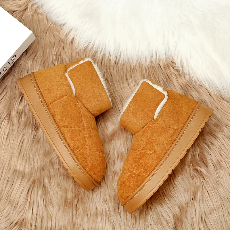 Winter Solid Color Flat Fleece Boots with Multiple Colors Available Including Fleece Outdoor Anti-slip High-quality Snow Boots
Winter Solid Color Flat Fleece Boots with Multiple Colors Available Including Fleece Outdoor Anti-slip High-quality Snow Boots