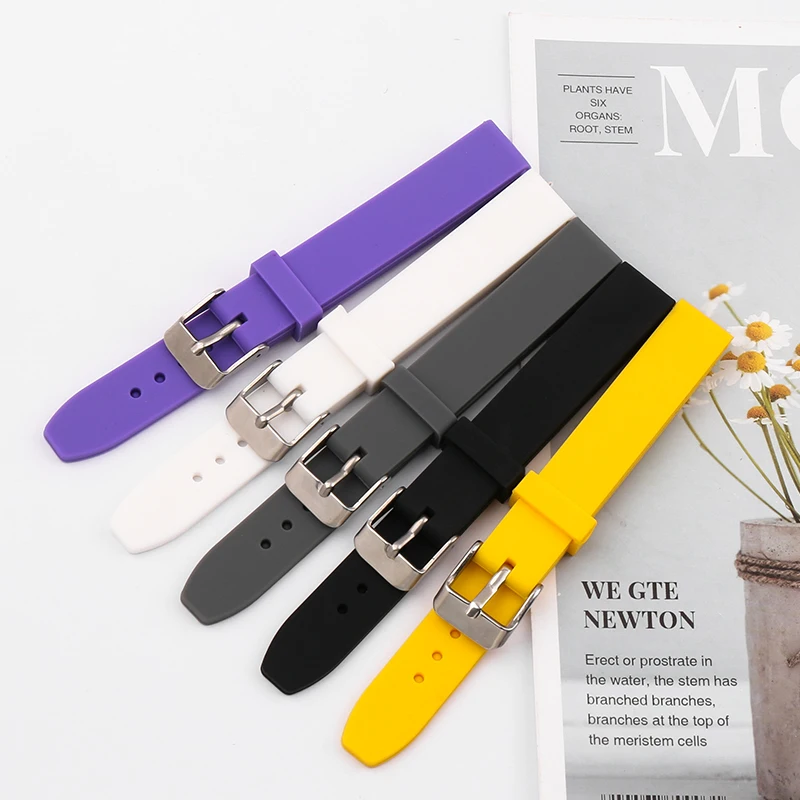 14mm silicone strap watch accessories outdoor waterproof sports rubber watch strap women's wristband buckle watchband
14mm silicone strap watch accessories outdoor waterproof sports rubber watch strap women's wristband buckle watchband