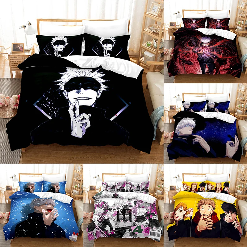 Комплект постельного белья с рисунком из аниме «джуютсу», пододеяльник, наволочка, мультяшный декор, для кровати, для спальни
Комплект постельного белья с рисунком из аниме «джуютсу», пододеяльник, наволочка, мультяшный декор, для кровати, для спальни