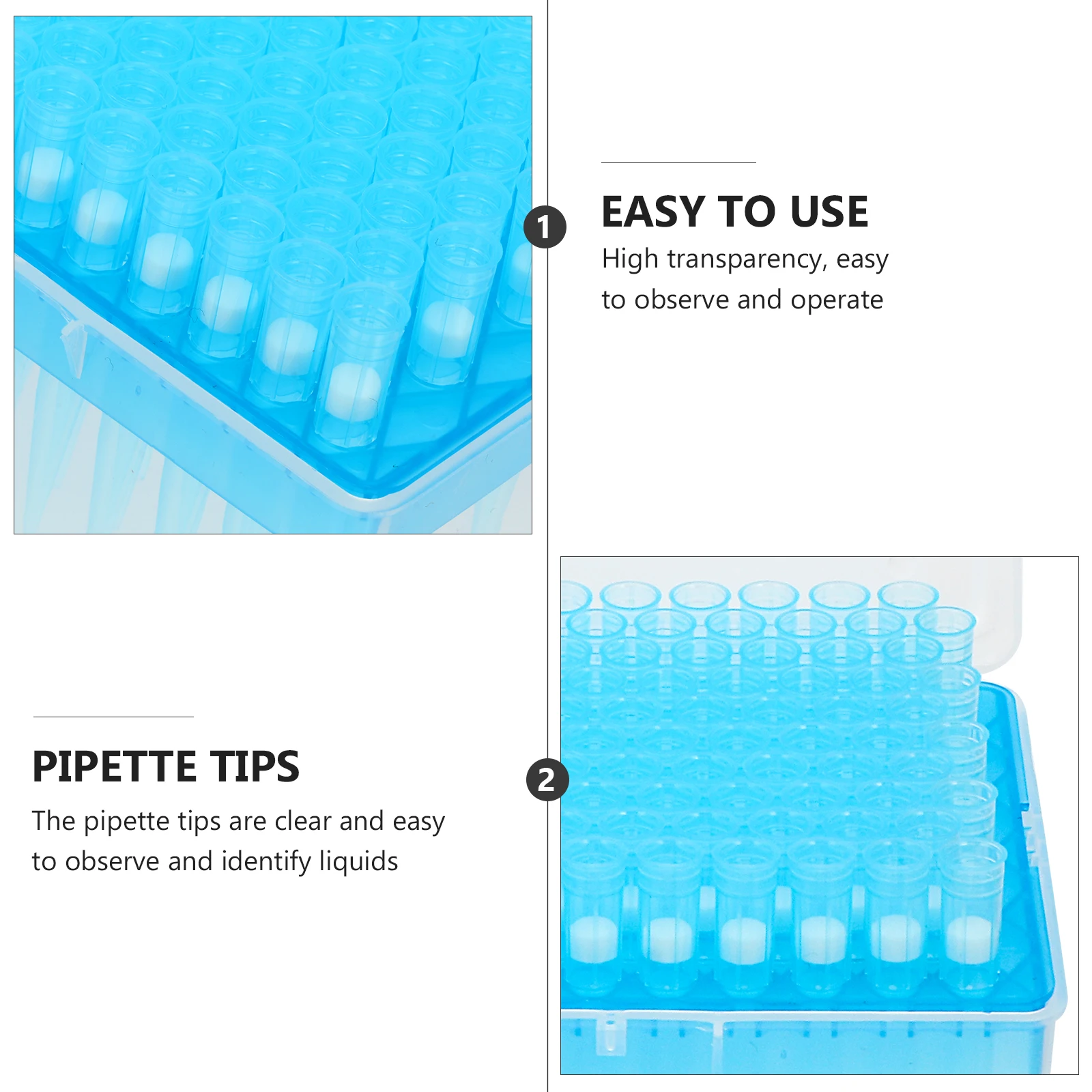 96pcs Filtered Pipette Tips Disposable Transparent Lightweight Laboratory Liquid Transfer Tips Scientific for Experiment
96pcs Filtered Pipette Tips Disposable Transparent Lightweight Laboratory Liquid Transfer Tips Scientific for Experiment