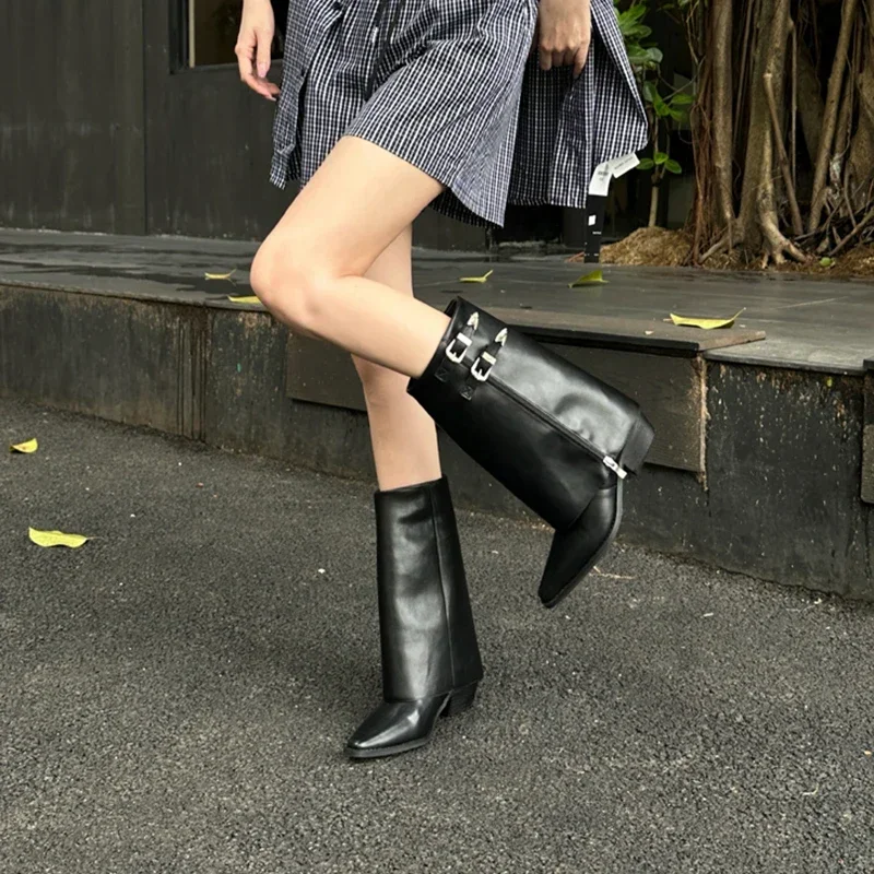 Autumn Women Western Cowgirl Booties Fashion Side Zippers Mid Calf Booties Retro Style Female Thick Heel Shoes
Autumn Women Western Cowgirl Booties Fashion Side Zippers Mid Calf Booties Retro Style Female Thick Heel Shoes