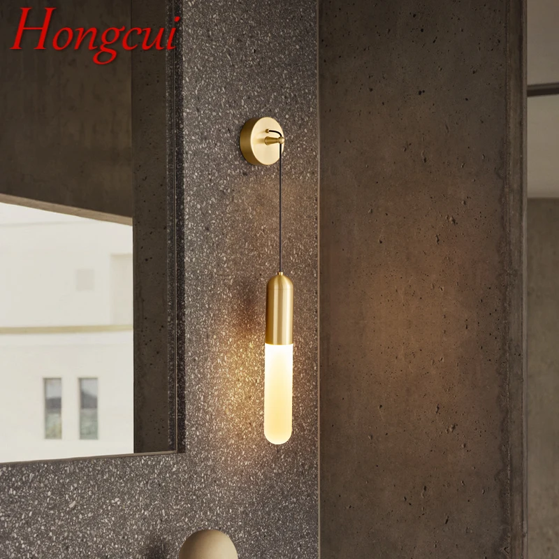 Hongcui Contemporary Brass Wall Lamp LED Gold Copper Sconce Lighting Simple Creative Decor for Home Bed Living Room
Hongcui Contemporary Brass Wall Lamp LED Gold Copper Sconce Lighting Simple Creative Decor for Home Bed Living Room