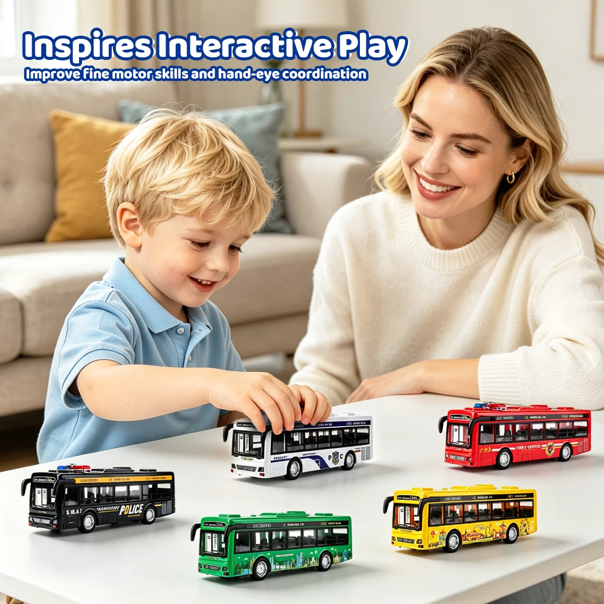 Kids City Bus Toy With Light Sound Openable Door Police Fire Tourist Vehicle
Kids City Bus Toy With Light Sound Openable Door Police Fire Tourist Vehicle