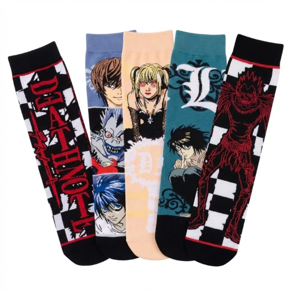 Anime Death Note Socks Boys Sports Mid-calf Cotton Socks Fashion Trend Sweat-absorbent Breathable Jacquard Craft Gift
Anime Death Note Socks Boys Sports Mid-calf Cotton Socks Fashion Trend Sweat-absorbent Breathable Jacquard Craft Gift