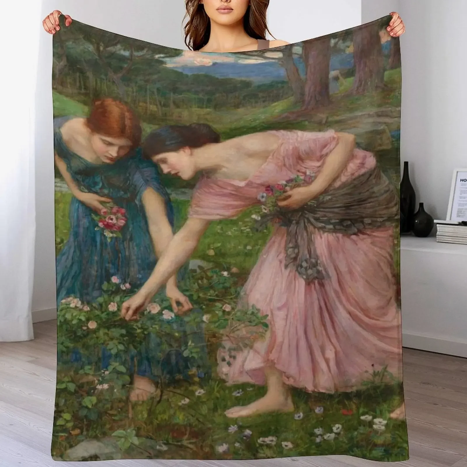 John William Waterhouse - Gather Ye Rosebuds Throw Blanket Lightweight Warm Blanket for Indoor Outdoor Use
John William Waterhouse - Gather Ye Rosebuds Throw Blanket Lightweight Warm Blanket for Indoor Outdoor Use
